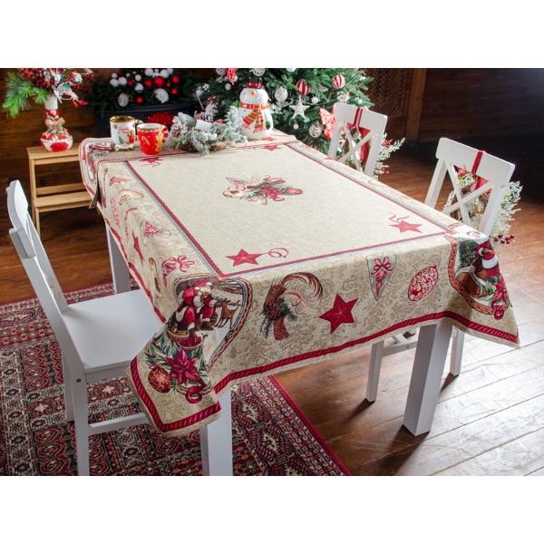 Фото - Скатерть прямоугольная Lefard Santa claus 140х260 см (732-183)