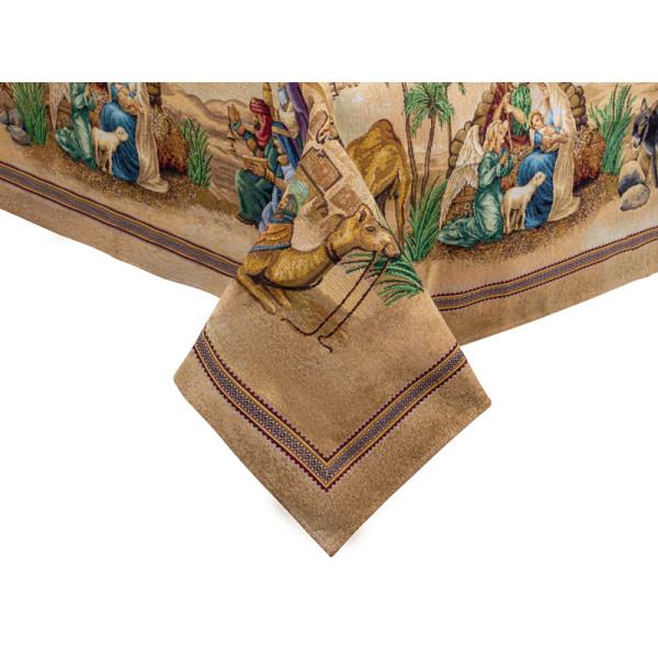 Фото - Скатертина прямокутна Lefard sagrada familia lurex 140х120 см (732-318)