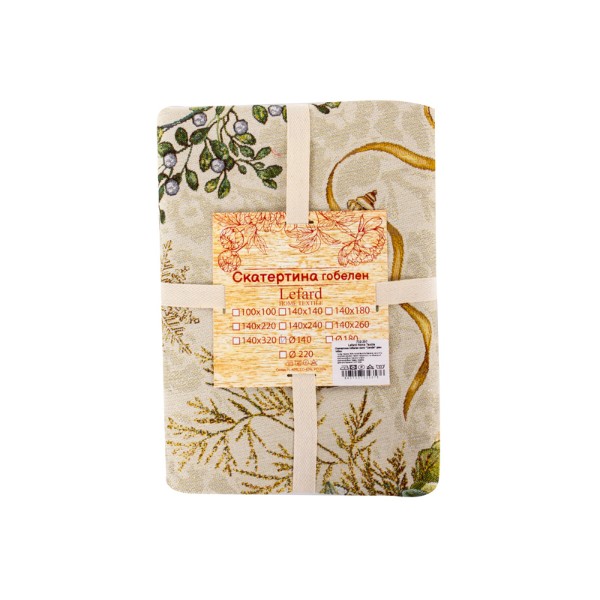 Фото - Скатертина кругла Lefard Candle 140 см (732-357)