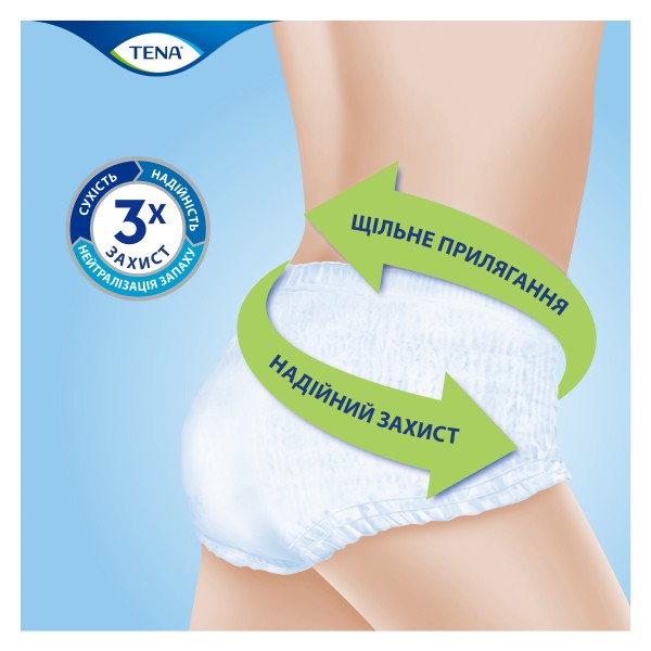 Фото - Одноразовые подгузники-трусики Tena для взрослых Pants Plus XL 12 шт.  (7322541773643)