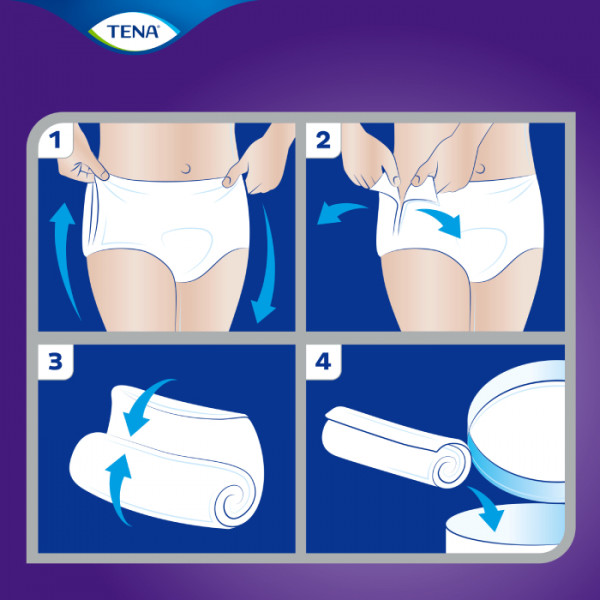 Фото - Одноразовые подгузники-трусики Tena для взрослых Pants Plus Night Medium 12 шт. (7322540839913)