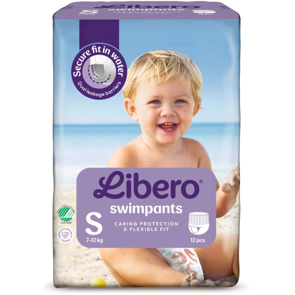 Фото - Одноразовые подгузники-трусики для плавания Libero Swimpants Small (7-12 кг) 12 шт. (7322541981659)