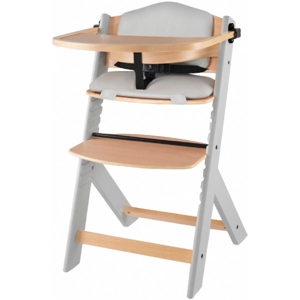 Фото - Стульчик для кормления классический Kinderkraft Enock Gray Wood (KHENOC0PGRY0000) Фото - Стульчик для кормления классический Kinderkraft Enock Gray Wood (KHENOC0PGRY0000)