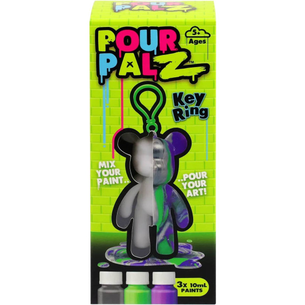 Фото - Набір для декупажу та розпису Pour Palz Брелок Ведмедик в ас.(GS-G08162)