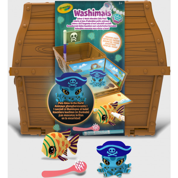 Фото - Набір для малювання Crayola Washimals Скриня зі скарбами (74-7510)