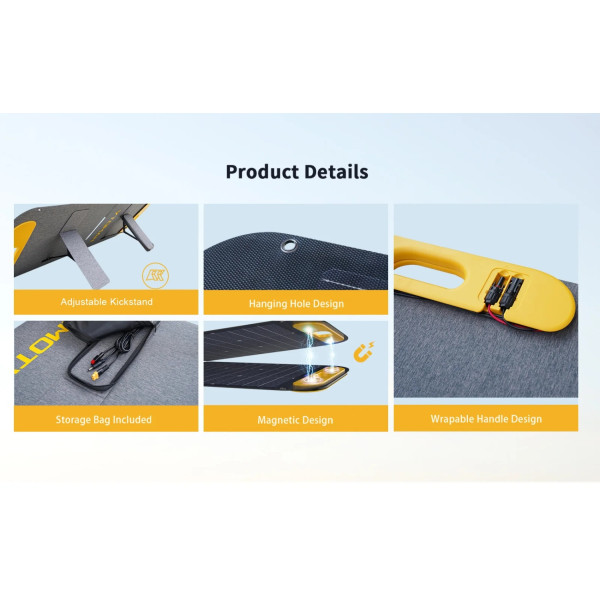 Фото - Портативна сонячна панель Vtoman 400W 40V IP67 MC-4/Anderson/XT60/DC5521 (VS400)