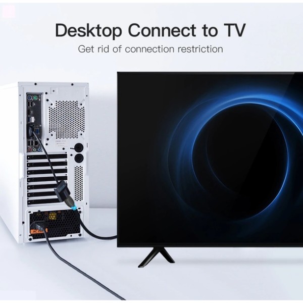 Фото - Перехідник Vention VGA-HDMI 0.2 m(ACNBB)