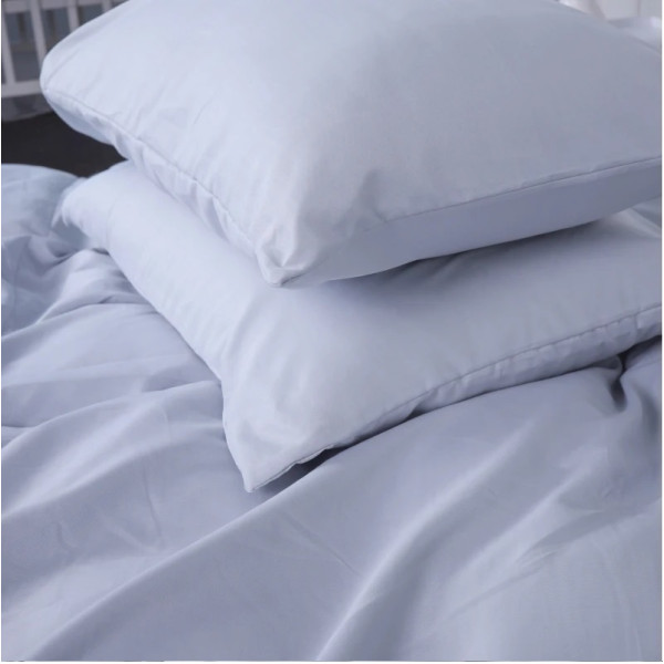 Фото - Простирадло двоспальне MirSon Soft Elegance №14-4102 Glacier Gray 180х190 см (2200010912104)