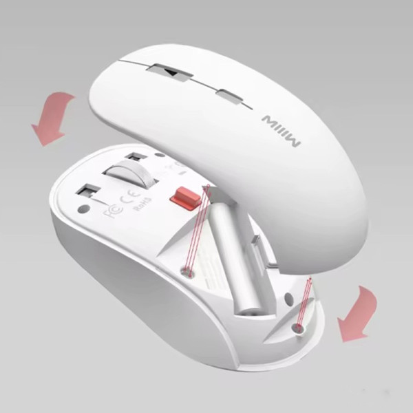 Фото - Миша бездротова Xiaomi MiiiW Wireless Bluetooth Mouse White (MW23M22)