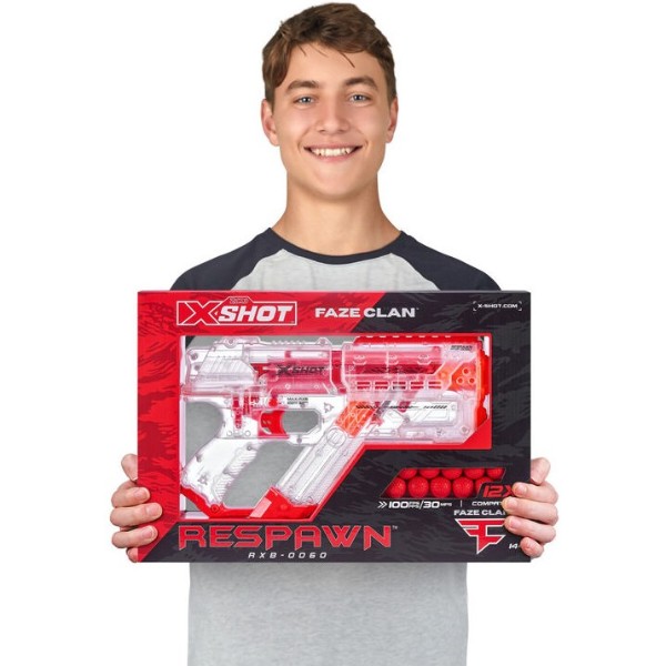 Фото - Бластер многозарядный ZURU X-SHOT Chaos FAZE Respawn (12 шариков) (36499)