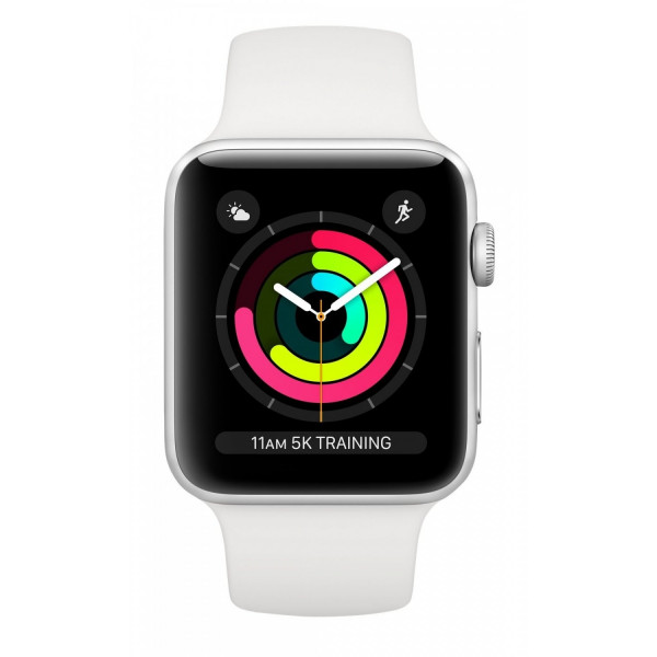 Фото - Смарт-годинник Apple Watch Series 3 38mm Silver Aluminium Case with White Sport Band