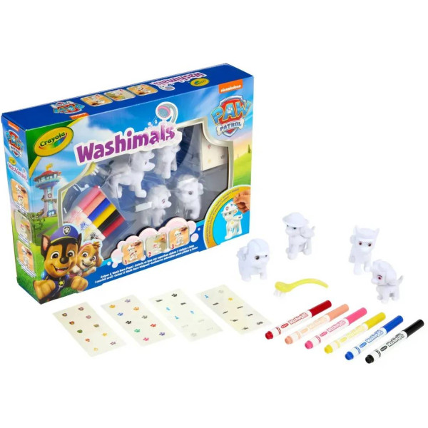 Фото - Набор для декупажа и росписи Crayola Washimals Paw Patrol 4 животных и 6 фломастеров (74-0290)