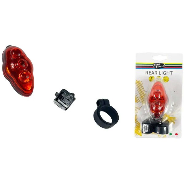 Фото - Ліхтар велосипедний Good Bike 3 режима 5 LED MAYBUG (88317-IS)