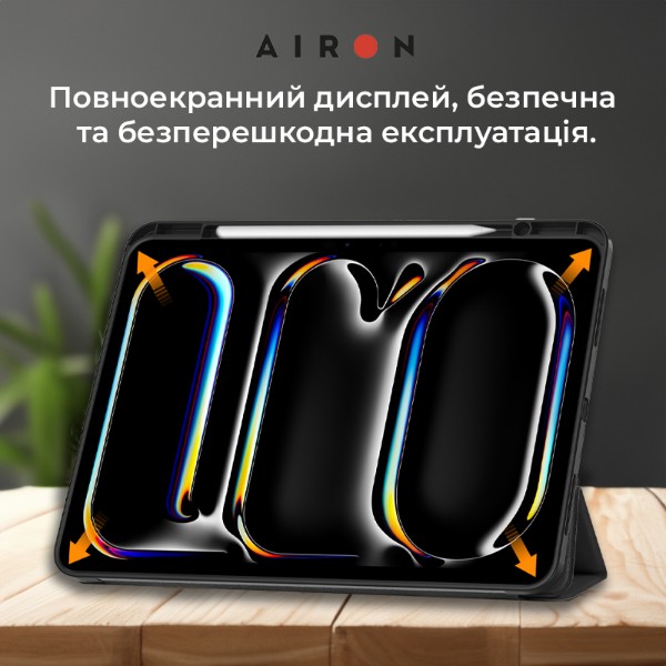 Фото - Чехол для планшета AIRON Premium SOFT for Apple iPad Pro 13 2024 с защ. пленкой и салфеткой Black (4822352781129)