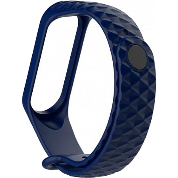 Фото - Ремінець для фітнес-браслету Xiaomi Ribbed Strap for Mi Band 3 Dark Blue (XMB3-RIB-DKB)