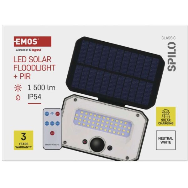 Фото - Світлодіодний прожектор EMOS ZG132S 1500 лм IP54 4000K PIR