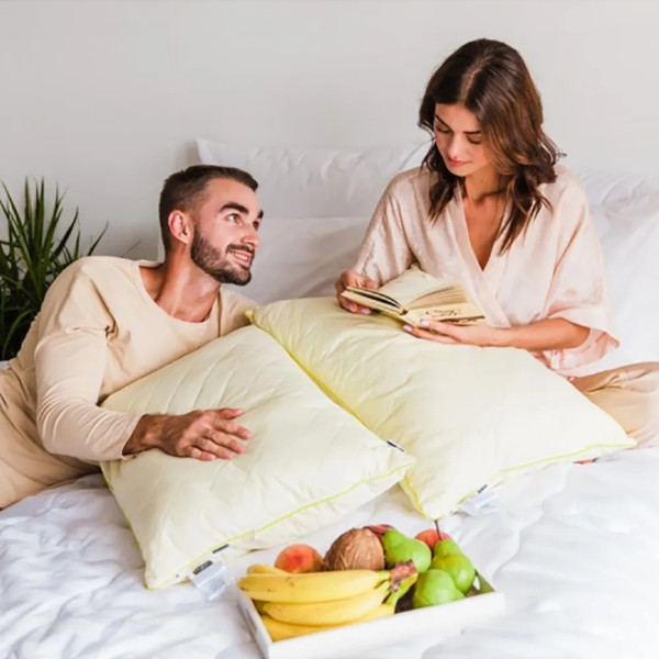 Фото - Подушка стандартная MirSon хлопковая 1297 Carmela Высокая 40х60 см (2200001537613)