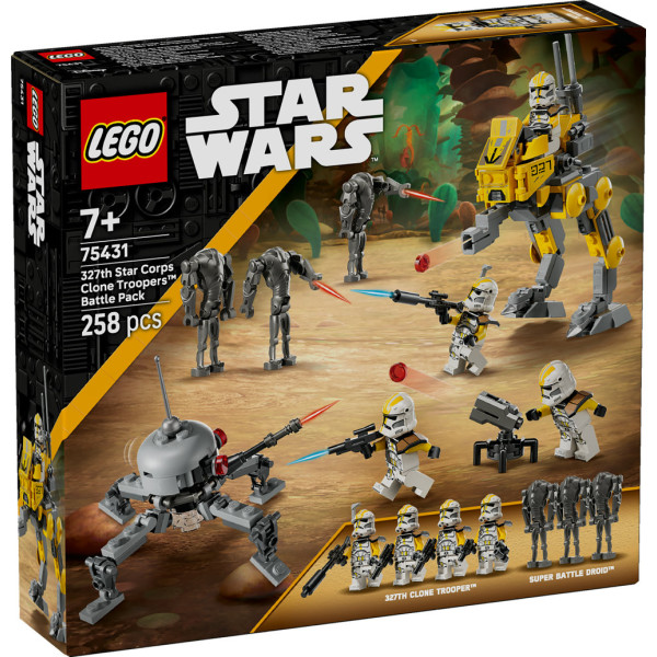 Фото - Конструктор LEGO  Star Wars™ Бойовий загін бійців-клонів 327-го галактичного корпусу (75431)