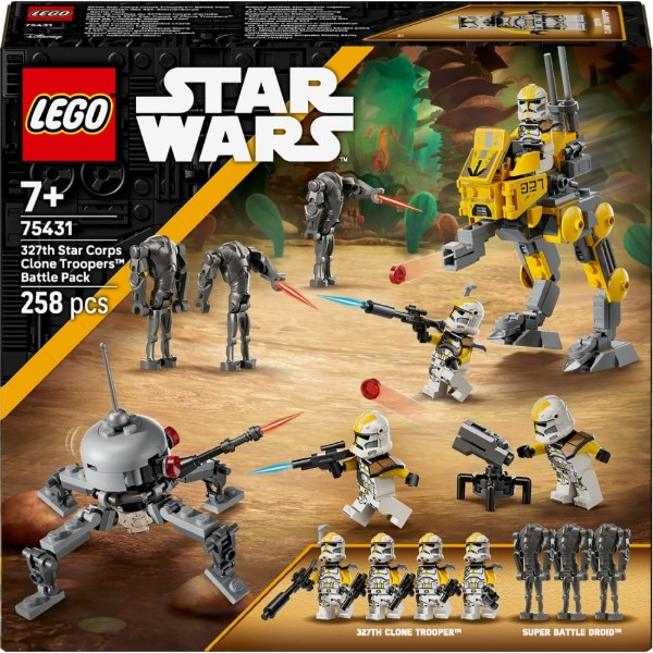 Фото - Уценка - Конструктор LEGO  Star Wars™ Боевой отряд бойцов-клонов 327-го галактического корпуса (75431)