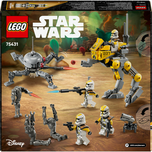 Фото - Конструктор LEGO  Star Wars™ Бойовий загін бійців-клонів 327-го галактичного корпусу (75431)