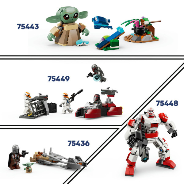 Фото - Конструктор LEGO Star Wars TM Швидкісний мотоцикл Мандалорця й Ґроґу (75436)