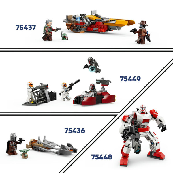 Фото - Конструктор LEGO Star Wars TM Швидкісний мотоцикл Мандалорця й Ґроґу (75436)