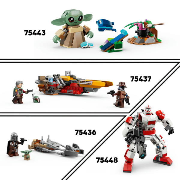 Фото - Конструктор LEGO Star Wars TM Швидкісний мотоцикл Мандалорця й Ґроґу (75436)
