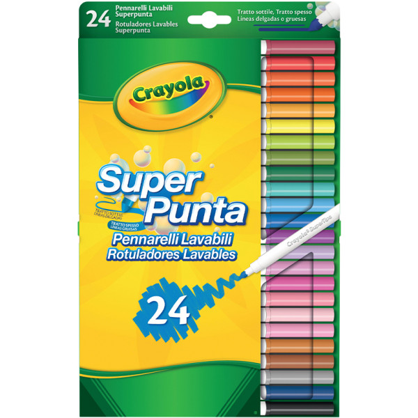 Фото - Фломастеры Crayola Supertips (washable) 24 шт. (7551)