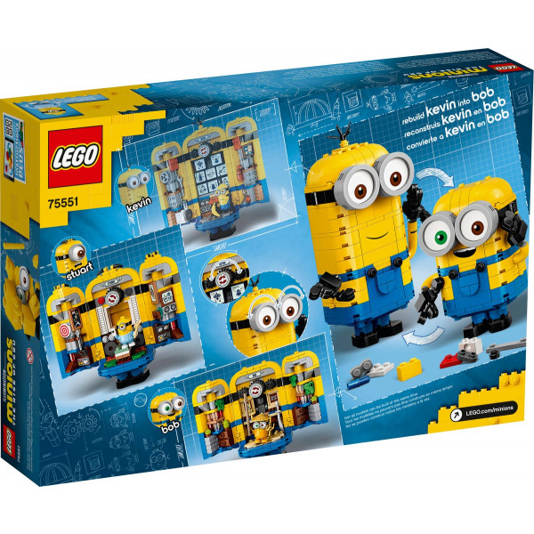 Фото - Конструктор LEGO Minions Фігурки міньйонів і їх будинок (75551)