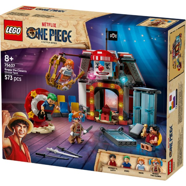 Фото - Конструктор LEGO ONE PIECE Цирковий намет клоуна Баґґі (75637)
