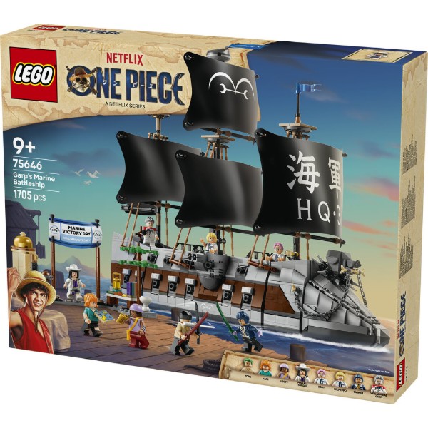 Фото - Конструктор LEGO ONE PIECE Морський бойовий корабель Ґарпа (75646)
