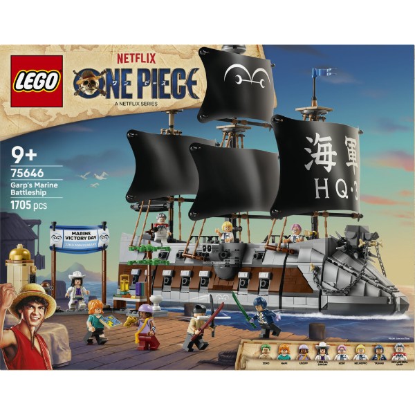 Фото - Конструктор LEGO ONE PIECE Морський бойовий корабель Ґарпа (75646)