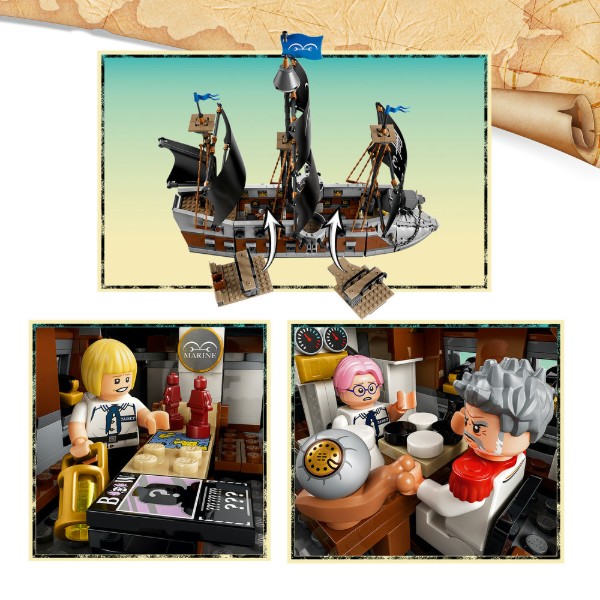 Фото - Конструктор LEGO ONE PIECE Морський бойовий корабель Ґарпа (75646)