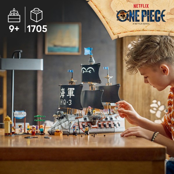 Фото - Конструктор LEGO ONE PIECE Морський бойовий корабель Ґарпа (75646)