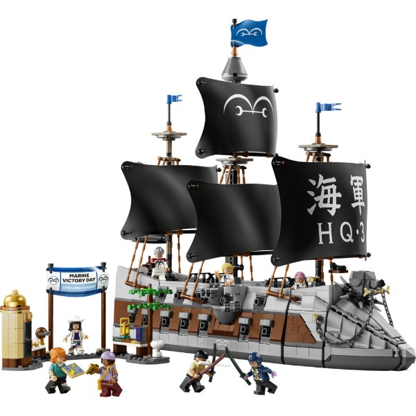 Фото - Конструктор LEGO ONE PIECE Морський бойовий корабель Ґарпа (75646)