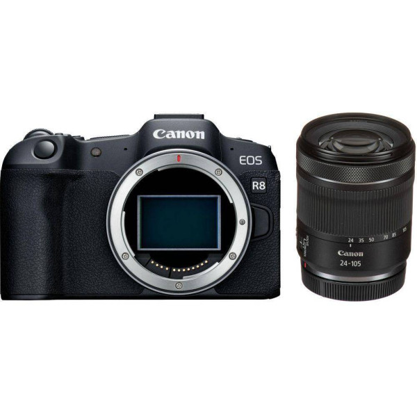 Фото - Фотокамера бездзеркальна Canon EOS R8 RF 24-105 f/4.0-7.1 IS STM (5803C093AA)