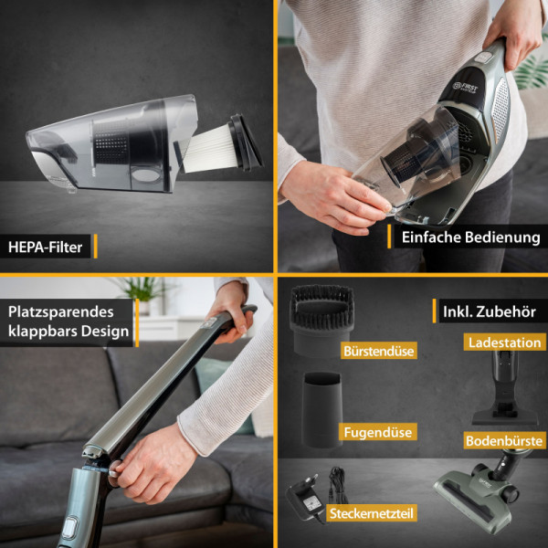 Фото - Пылесос для сухой уборки без мешка First FA-5541-3-GR