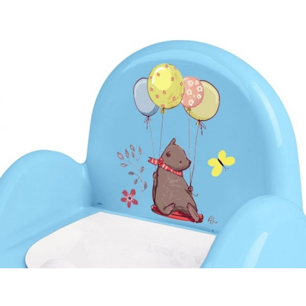 Фото - Горщик дитячий Tega Baby стільчик Лісова казка з музикою Світло-блакитний (PO-073-108)