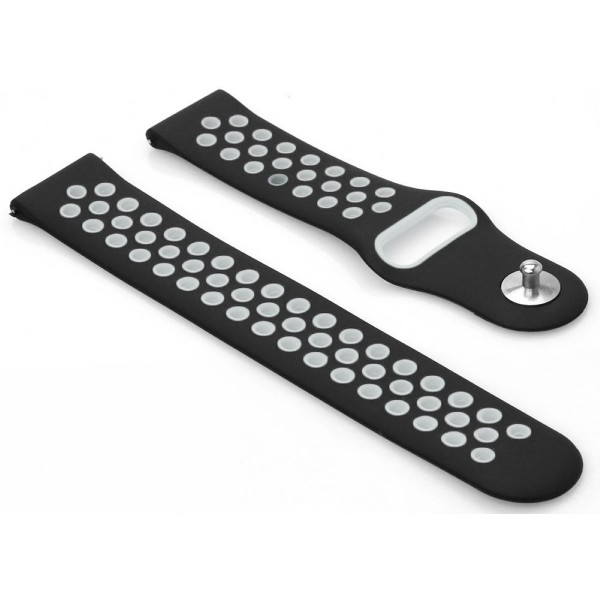 Фото - Ремінець для смарт-годинника BeCover Vents Style for Huawei Watch GT / GT 2 46mm / GT 2 Pro / GT Active / Honor Watch Magic 1/2 / GS Pro / Dream Black-White (707128)