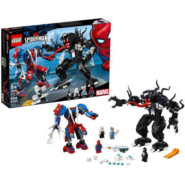 Фото - Конструктор LEGO Super Heroes Робот-паук против Венома (76115)