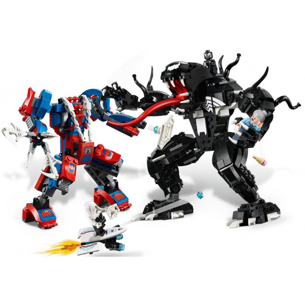 Фото - Конструктор LEGO Super Heroes Робот-паук против Венома (76115)