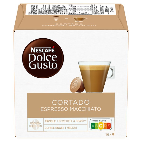 Фото - Кава у капсулах Nescafe DOLCE GUSTO Cortado Espresso Macchiato 16 шт. 100,8 г Фото - Кава у капсулах Nescafe DOLCE GUSTO Cortado Espresso Macchiato 16 шт. 100,8 г