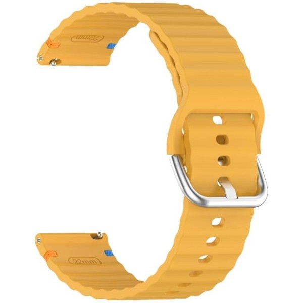 Фото - Ремінець для смарт-годинника BeCover Ribbed Tape (22mm) for Huawei Watch GT 5 / GT 4 (46mm) / GT 3 (46mm) / GT 2 (46mm) / GT 2 Pro / Watch GS Pro Yellow (714292)