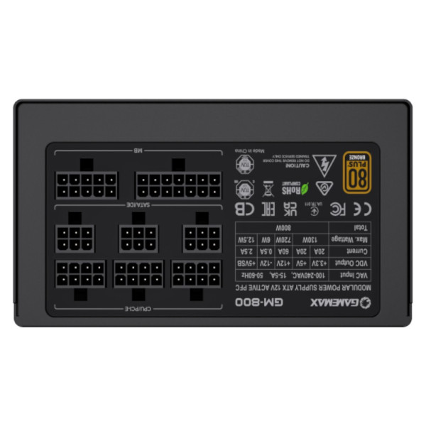 Фото - Блок питания для ПК Gamemax GM-800 Modular