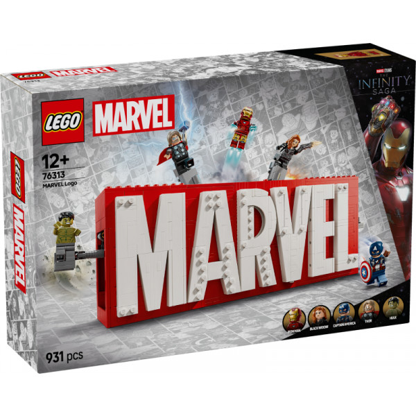 Фото - Конструктор LEGO Super Heroes Логотип и минифигурки MARVEL (76313)