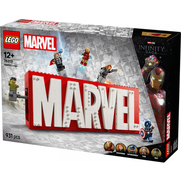 Фото - Конструктор LEGO Super Heroes Логотип и минифигурки MARVEL (76313)