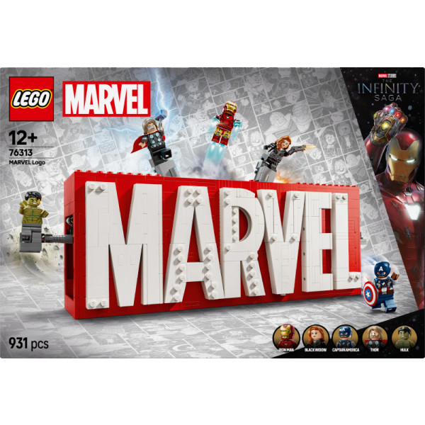 Фото - Конструктор LEGO Super Heroes Логотип и минифигурки MARVEL (76313)