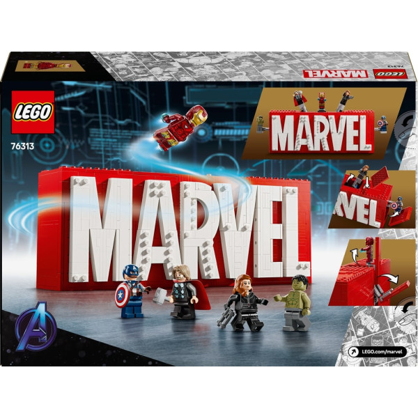 Фото - Конструктор LEGO Super Heroes Логотип и минифигурки MARVEL (76313)