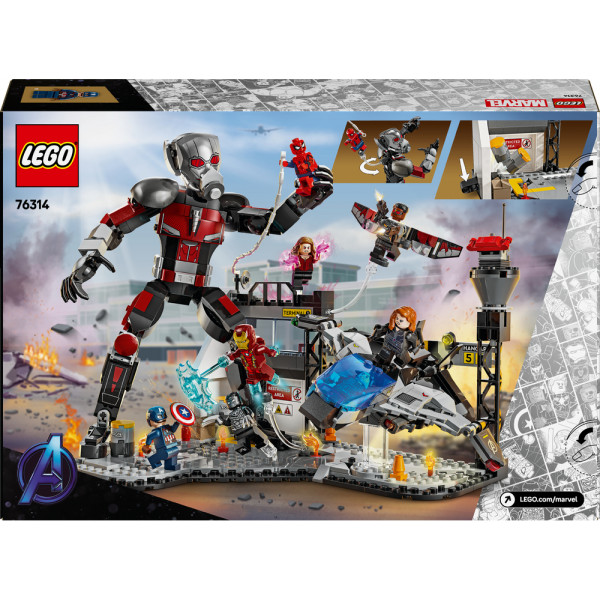 Фото - Конструктор LEGO Marvel Перший месник: Протистояння Пригодницька битва (76314)