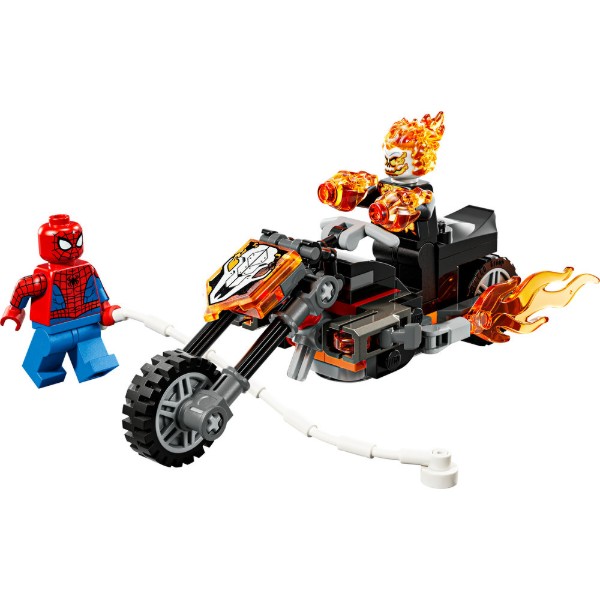 Фото - Конструктор LEGO  Super Heroes Marvel Людина-павук vs. Примарний вершник на мотоциклі (76335)